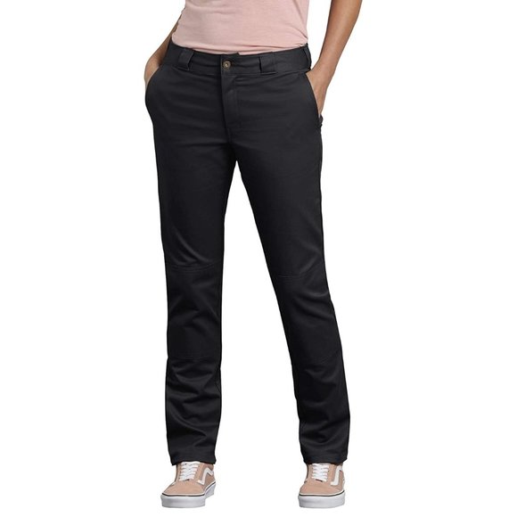 Dickies Pants - Dickies Women's Slim Fit Double Knee Pants - Black